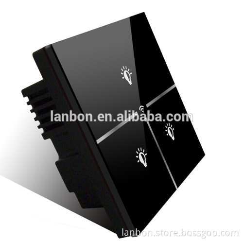 LANBON smart home WIFI light switch 1/2/3 gang switch ,touch switch,remote controlled by android or IOS app